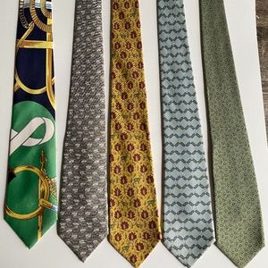 Vintage Hermes Ties (circa late 80's / early 90s)